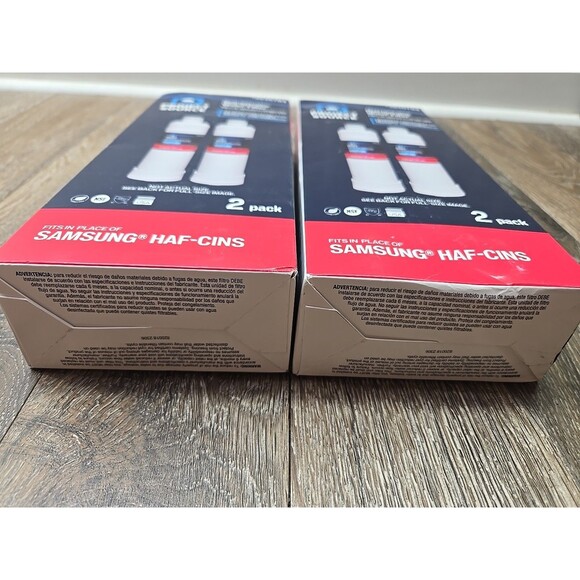 4 PACK - Project Source 3846784 Refrigerator Water Filter for Samsung HAF-CIN - Picture 5 of 8